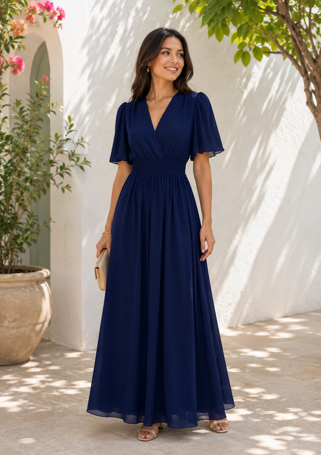 Maxi dress-Braun